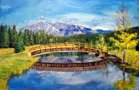 Paintings: Осенний мост